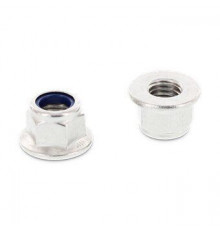 DIN 6926 М8 SW13 A2 Гайка самоконтрящаяся без зазубрин, шестигранная фланцевая нержавеющая