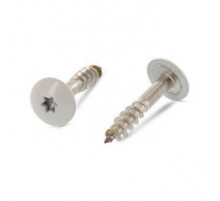 Art. 9086 A2 4,8X38 TX20 - RAL 7038 Саморез с расширенной низкой полукруглой головкой, неполной резьбой и звездообразным шлицем TX