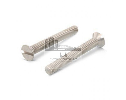 DIN 963 A4 M 3X10 Винт с потайной головой и прямым шлицем нержавеющий