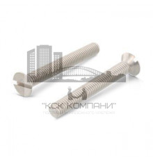 DIN 963 A2 M 3X6 Винт с потайной головой и прямым шлицем нержавеющий