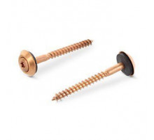 Art. 9087 A2-Cu 4,5X65 TX20 Шуруп c полупотайной головкой и двухсоставной шайбой, со свободной EPDM прокладкой (15 мм) и звездообразным шлицем TX (TORX) нержав