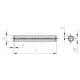 ISO 8752 AISI 301 3X8 Штифт цилиндрический пружинный, разрезной, трубчатый из нержавеющей стали