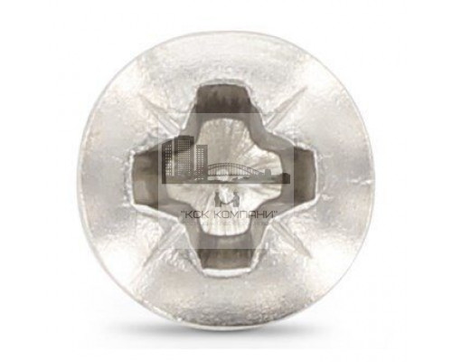 DIN 966 A4 M 2,5X8 Z Винт с полупотайной головой и крестообразным шлицем PZ (Pozidrive) нержавеющий