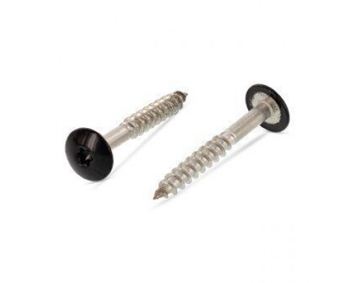 Art. 9086 A2 4,8X32 TX20 - RAL 9005 Саморез с расширенной низкой полукруглой головкой, неполной резьбой и звездообразным шлицем TX  купить в Москве