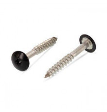 Art. 9086 A2 4,8X32 TX20 - RAL 9005 Саморез с расширенной низкой полукруглой головкой, неполной резьбой и звездообразным шлицем TX