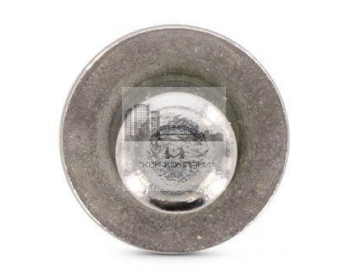 Заклепка ISO 16585 A2/SSt 3,2X12 нержавеющая, глухая, с плоской головкой, закрытая, рифленая оправка