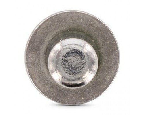 Заклепка ISO 16585 A2/SSt 3,2X12 нержавеющая, глухая, с плоской головкой, закрытая, рифленая оправка