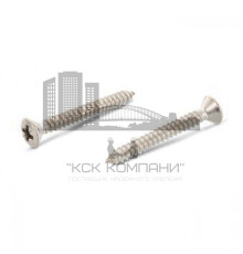 DIN 7983 A2 C 3,9X60 Z Винт самонарезающий с полупотайной головой с острым концом форма С и крестообразным шлицем PZ (Pozidrive) нержавеющий