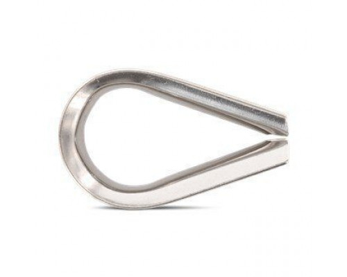 Art. 9073 A4 6 Коуш с глубокой канавкой нержавеющий для волокнистых канатов и стальных тросов