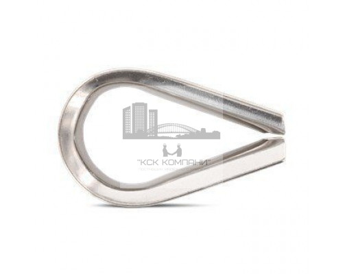 Art. 9073 A4 14 Коуш с глубокой канавкой нержавеющий для волокнистых канатов и стальных тросов  купить в Москве