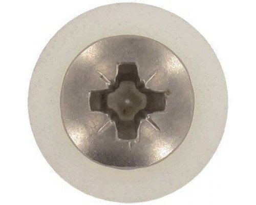 Art. 9066 A2 C 3,9X25 Z Саморез окрашенный RAL 9003 для подоконников c мелкой резьбой, шлиц PZ