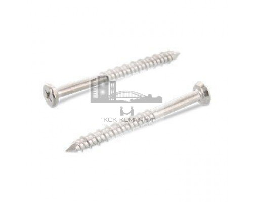 Art. 9092 A2 5,5X25 H Саморез с полупотайной головкой для термопластов с двухзаходной резьбой разной высоты и центрирующим концом, крестообразный