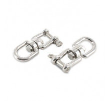 Art. 8255 A4 6 Вертлюг грузоподьемный тип "петля-вилка" нержавеющий