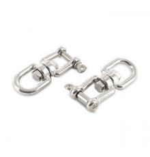 Art. 8255 A4 8 Вертлюг грузоподьемный тип "петля-вилка" нержавеющий