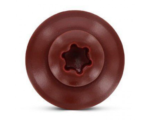 Art. 9087 A2 4,5X25 TX20 - RAL 3009 Шуруп c полупотайной головкой и двухсоставной шайбой, со свободной EPDM прокладкой и звездообразным шлицем TX (TORX) нержаве