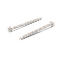 DIN 7504 A2 K 6,3X110 Саморез самонарезающий сверлоконечный с шестигранной головой с фланцем, форма "К" нержавеющий