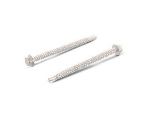 DIN 7504 A2 K 3,5X9,5 Саморез самонарезающий сверлоконечный с шестигранной головой с фланцем, форма К нержавеющий  купить в Москве