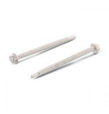 DIN 7504 A2 K 6,3X38 Саморез самонарезающий сверлоконечный с шестигранной головой с фланцем, форма "К" нержавеющий