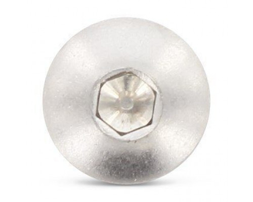 ISO 7380-1 A2 M8X50 A/F 5,5 Винт с полной резьбой и полукруглой головой без фланца