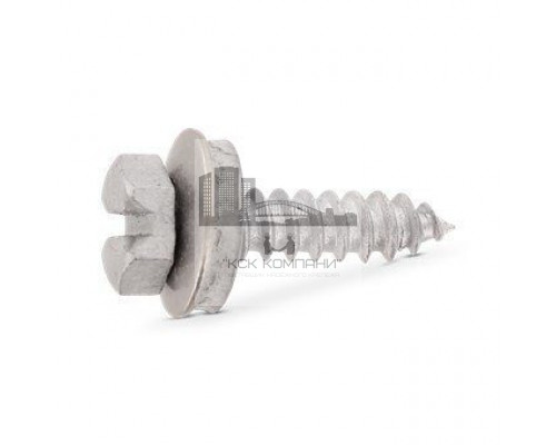 DIN 7976 A2 C 4,8X13 SZ, EPDM-washer 12 мм Саморез с шестигранной головкой, шлицем SL и EPDM прокладкой (12 мм)  купить в Москве