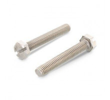 M5X14 SZ DIN 933 A2 Болт нержавеющий с прямым шлицем SL шестигранной головкой, полная резьба