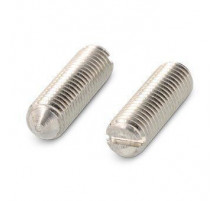 DIN 553 A4 M 4X30 Винт установочный нержавеющий с коническим концом и прямым шлицем