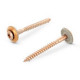 Art. 9087 A2-Cu 4,5X40 TX20 Шуруп c полупотайной головой и двухсоставной шайбой, звездообразный шлиц TX (TORX), с фиксированной EPDM прокладкой (15 мм), нержаве