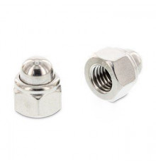 DIN 986 М10 SW17 A2 Гайка нержавеющая, колпачковая, шестигранная, самоконтрящаяся