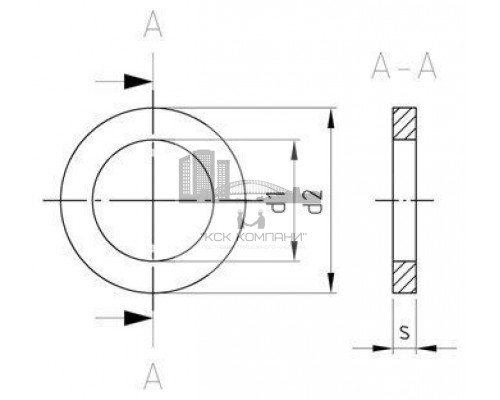 DIN 1441 A4 25 Шайба плоская для пальцев (осей) грубое исполнение