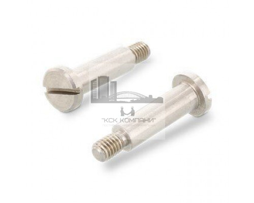 DIN 923 AISI 303 M 8X12 Винт нержавеющий ступенчатый с цилиндрической плоской головой и прямым шлицем