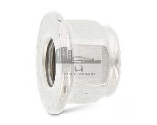 DIN 6926 М6 SW10 A2 Гайка самоконтрящаяся без зазубрин, шестигранная фланцевая нержавеющая