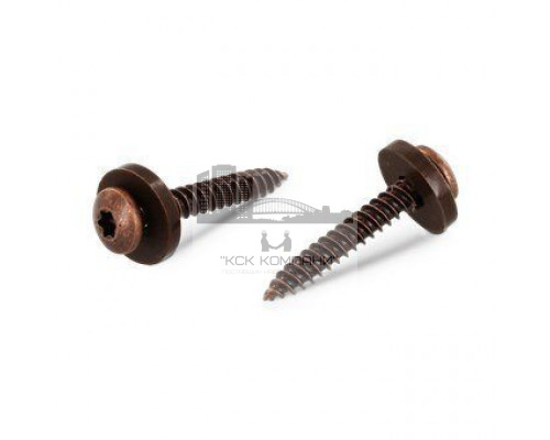 Art. 9066 A2 C 3,9X16 TX15 Саморез коричневый для подоконников c мелкой резьбой, шлиц TX