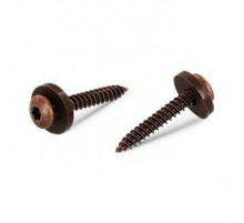 Art. 9066 A2 C 3,9X32 TX15 Саморез коричневый для подоконников c мелкой резьбой, шлиц TX