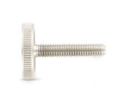 DIN 653 AISI 303 M 3X8 Винт с накатанной головой нажимной низкий рифленый нержавеющий