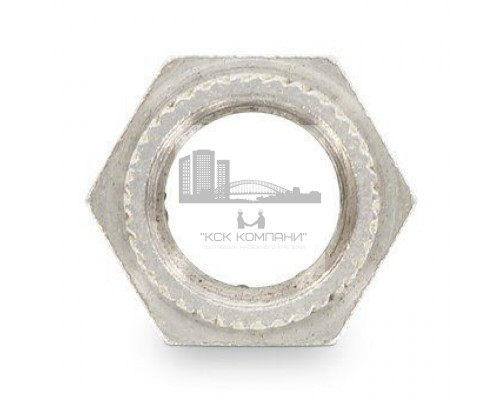 Art. 9064 М6 SW10  A2 Гайка нержавеющая шестигранная с резьбовой вставкой