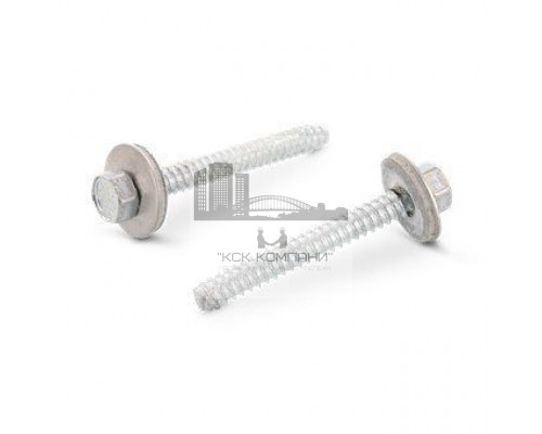 Art. 9059 A2 BZ 6,3X45 Саморез фасадный с тупым концом и шестигранной головкой и EPDM-шайбой 19 мм