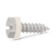 DIN 7976 A2 C 4,2X13 SZ, polyamide-washer 10 мм Саморез с шестигранной головкой и полиамидной прокладкой (10 мм)