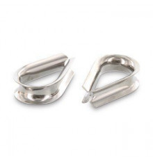 Art. 9073 A4 14 Коуш с глубокой канавкой нержавеющий для волокнистых канатов и стальных тросов