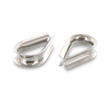 Art. 9073 A4 4 Коуш с глубокой канавкой нержавеющий для волокнистых канатов и стальных тросов