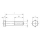 M14X120 ISO 4014 A4-80 Болт нержавеющий с шестигранной головой, неполная резьба