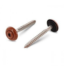 Art. 9087 A2 4,5X60 TX20 - RAL 8004 Шуруп c полупотайной головкой и двухсоставной шайбой, со свободной EPDM прокладкой и звездообразным шлицем TX (TORX) нержаве