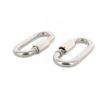 Art. 9077 A4 5 Карабин винтовой с резьбовой муфтой нержавеющий