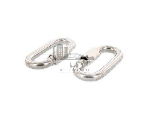 Art. 9077 A4 12 Карабин винтовой с резьбовой муфтой нержавеющий