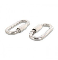 Art. 9077 A4 8 Карабин винтовой с резьбовой муфтой нержавеющий