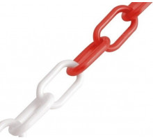 D6 Цепь декоративная красно-белая