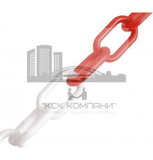 D8 Цепь декоративная красно-белая