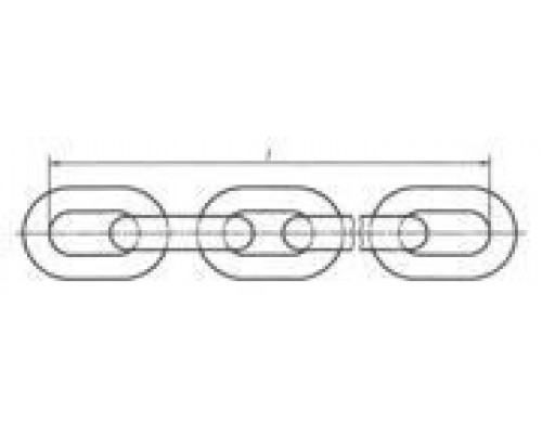 D6 Цепь декоративная красно-белая