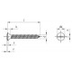 DIN 7973 A2 C 4,2X45 Саморез с полупотайной головой и прямым шлицем форма C