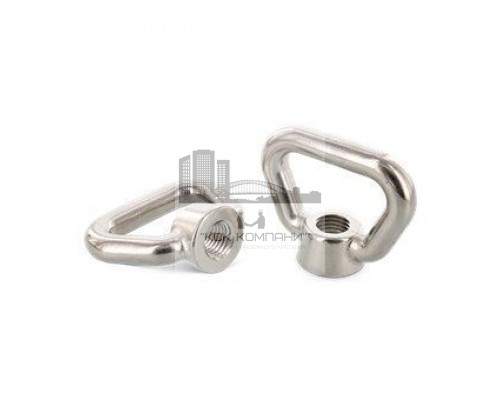 DIN 80704 A4 M 24 Рым-гайка швартовая нержавеющая с трапециевидной петлей