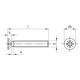 DIN 965 A4 M 8X120 Z Винт с потайной головкой и крестообразным шлицем PZ (Pozidrive) нержавеющий